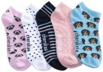 Cherokee Uniforms DOGDELIGHT 6-5pr packs of No Show Socks