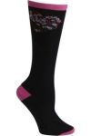 Cherokee Uniforms FLORALMYHEART 1pr Pink Ribbon Knee High Sock