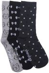 Cherokee Uniforms KITTYLOVE 1-3pr pack of Crew Socks