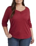 DickiesFLW097 Ls Henley Shirt Plus