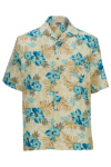 Edwards 1035 Edwards Hibiscus Multi-Color Camp Shirt