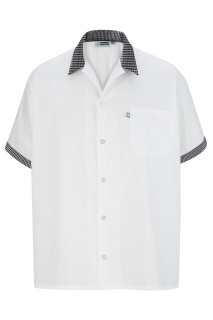 Edwards 1304 Edwards Button Front Shirt With Trim