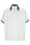 Edwards Button Front Shirt With Trim