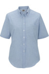  Edwards 5027 Edwards Ladies' Short Sleeve Oxford Shirt