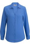 Edwards 5056 Edwards Ladies Open Neck Long Sleeve Blouse