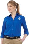 Edwards 5355 Edwards Ladies Essential Broadcloth Shirt 3/4 Sleeve