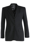  Edwards 6660 Edwards Ladies' Pinstripe Wool Blend Suit Coat