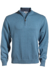 Edwards 712 Edwards Quarter Zip Cotton Blend Sweater