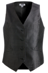  Edwards 7396 Edwards Ladies' Grid Brocade Vest