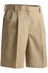 Edwards 8419 Edwards Ladies' Business Casual Pleated Chino Short