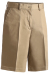 Edwards 8459 Edwards Ladies' Blended Flat Front Chino Short