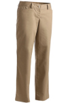  Edwards 8551 Edwards Ladies' Mid-Rise Flat Front Rugged Comfort Pant