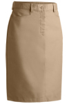  Edwards 9711 Edwards Ladies' Blended Chino Skirt-Medium Length