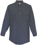 LAPD/CALFire Long Sleeve Shirt - Men's Navy 65/35 Polyester/Rayon Deluxe Tropical 
