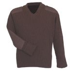  Fechheimer 00709 Brown COM.Sweater 70Poly/30Wool