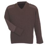 Fechheimer 00709 Brown COM.Sweater 70Poly/30Wool