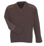  Fechheimer 00719 Brown Sweater W/Wind-Stop 70Poly/30Wool