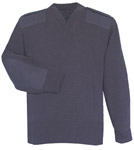 Fechheimer 00720 Navy Jersey Knit Zip Sweater 70Poly/30Wool