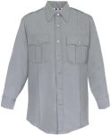  Fechheimer 102W6981 Long Sleeve Shirt Heather Grey 68%Poly/30%Ray/2%