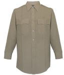 Mens Silver Tan Long Sleeve 65/35 Poly/Rayon Deluxe Tropical Shirt