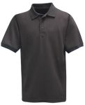 Fechheimer 3000BK Short Sleeve P3 Cotton Polo Pique Black Shirt