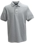 Fechheimer 3000HGY Short Sleeve P3 Cotton Polo Pique Heather Grey