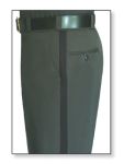 Fechheimer 34256BK Womens Spruce Green Trousers W/1Black Stripe