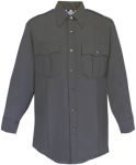  Fechheimer 47W6610 Mens Long Sleeve Police Shirt Black 65% Pol