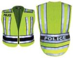  Fechheimer 71500P High Visibility Yellow/Navy Vest Printed Police