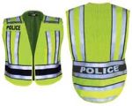 Fechheimer 71500P High Visibility Yellow/Navy Vest Printed Police