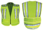Fechheimer 71520 Hi-Visibility Yellow Pro Convertible Safty Vest