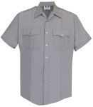 Fechheimer 85R5441 Mens Short Sleeve Police Shirt Silver Grey