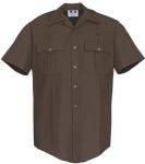  Fechheimer 85R5894 Mens Short Sleeve Bdu Shirt Brown 65%P/35%Cotton