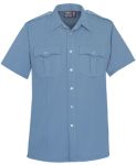 Fechheimer 85R7845 Mens Short Sleeve Police Shirt Brilliant Blue 100% Pol