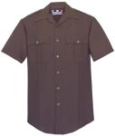  Fechheimer 95R6694 Mens Short Sleeve Police Shirt Dark Brown