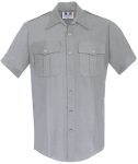  Fechheimer 95R6981 Short Sleeve Shirt Heather Grey 68%Poly/30%Ray/2%