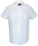  Fechheimer UD12001 WhiteShort Sleeve Shirt With Zipper