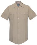  Fechheimer UD12003 Tan Short Sleeve Shirt With Zipper