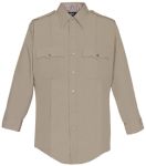  Fechheimer UD12033 Tan Long Sleeve FemaleShirt With Zipper