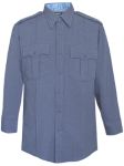 Fechheimer UD12037 forest Blue Long Sleeve Female Shirt With Zipper