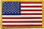 Hero's Pride 23 U.S. Flag - Reflective White - 3-3/8 X 2-1/4