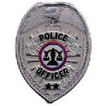 Hero's Pride 3730 POLICE OFFICER - Silver Badge - 2-1/2 X 3-1/2"