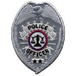 Hero's Pride 3732 POLICE OFFICER - Reflective Silver - 2-1/2 X 3-1/2"