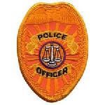 Hero's Pride 3733 POLICE OFFICER - Reflective Gold - 2-1/2 X 3-1/2"