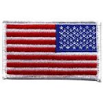 Hero's Pride 39 U.S. Flag - White Border (Reverse) - 3-3/8 X 2"