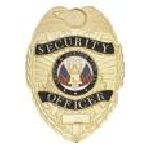 Security Officer - Oval - Traditional - Gold