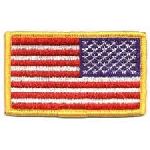 Hero's Pride 41 U.S. Flag - Full Color (Reverse) - 3-3/8 X 2"