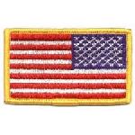 Hero's Pride 41 U.S. Flag - Full Color (Reverse) - 3-3/8 X 2"