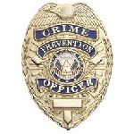 Hero's Pride 4203G CRIME PREV. OFCR. - Oval - Light - Gold