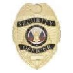 Hero's Pride 4215G SECURITY OFFICER - Oval - Light - Gold